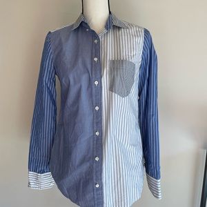 Button up classic fit shirt.